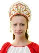 Кокошник "Девичий" белый фото 1 — Samovars.ru