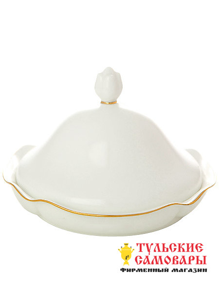 Масленка ф. Наташа рис. Золотая лента Императорский фарфоровый завод фото 1 — Samovars.ru
