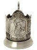 Никелированный Кольчугинский подстаканник "Комбат" фото 1 — Samovars.ru